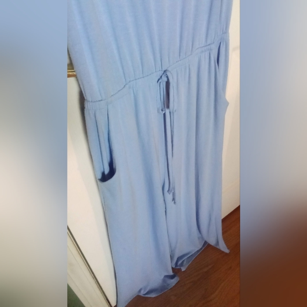Zenana Outfitters Sky Blue Sleeveless Jumpsuit - Picture 3 of 4